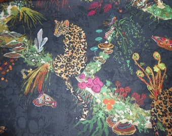 Leoparden Urwald Wild Wander Windham Baumwolle Patchworkstoff 50x110 cm