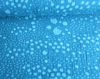 Tela de muselina gasa estrella de arándanos 'MISS TULIP' azul