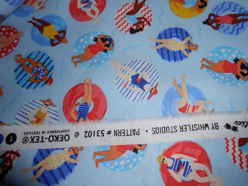 Bathing Beauties Sea Swimwear Windham 50 x 110 cm Cotton Patchwork Fabric Ökotex image 8