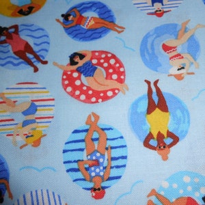 Bathing Beauties Sea Swimwear Windham 50 x 110 cm Cotton Patchwork Fabric Ökotex image 1