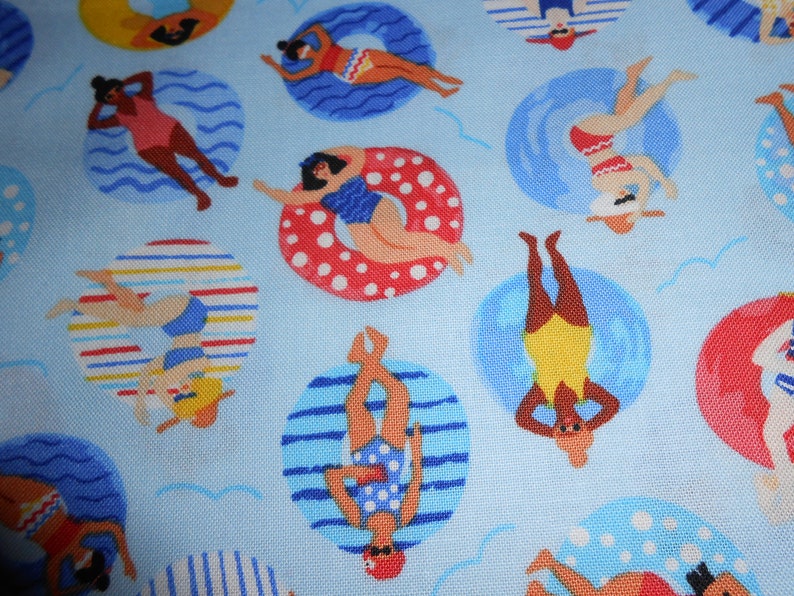 Bathing Beauties Sea Swimwear Windham 50 x 110 cm Cotton Patchwork Fabric Ökotex image 1