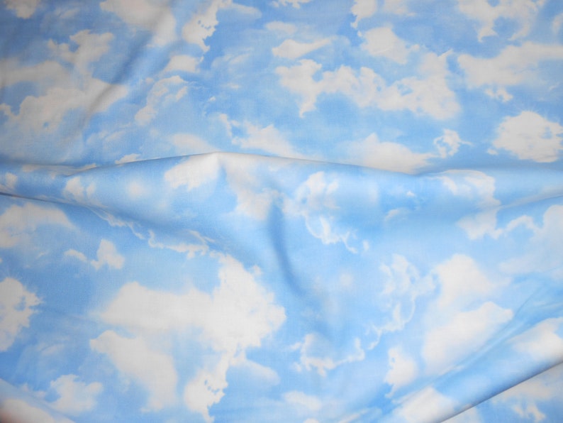 Clouds Sky Timeless Patchwork Fabric Cotton 50 x 110 cm image 1