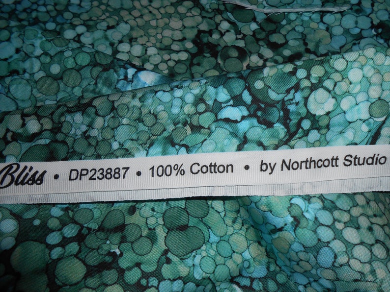 Wasser Steine Aquarell Bliss Northcott Baumwolle Patchworkstoff 50x110 cm Bild 6