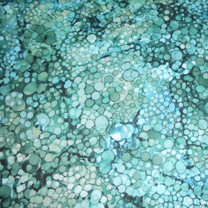 Wasser Steine Aquarell Bliss Northcott Baumwolle Patchworkstoff 50x110 cm Bild 2