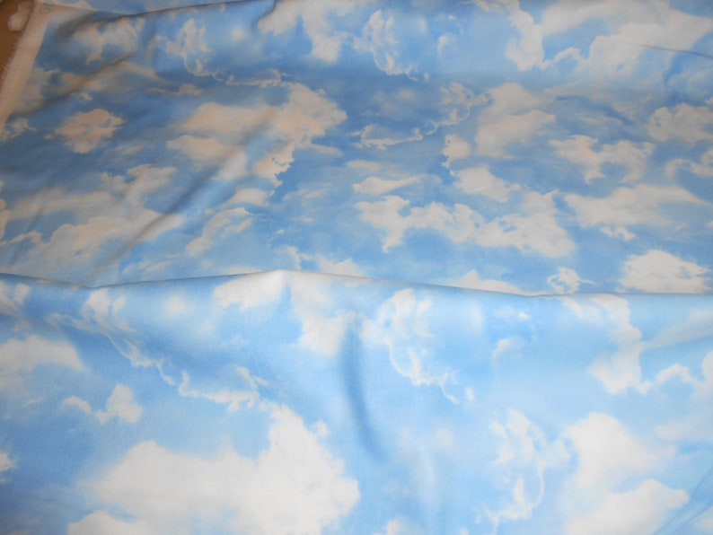 Clouds Sky Timeless Patchwork Fabric Cotton 50 x 110 cm image 4