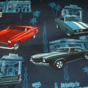 Cars Road Cruiser Patchwork Fabric 50 x 110 cm