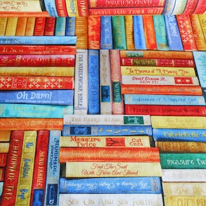 Estantería de libros Biblioteca Tesoro atemporal Tela de patchwork de algodón 50 x 110 cm
