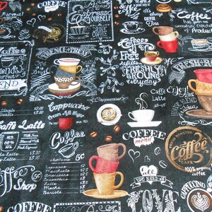 Rest 70 Cm Coffee Cups Cappuccino Espresso Timeless Cotton Patchwork Fabric  70 X 110 Cm - Etsy UK