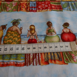 Fruit Ladies Elisabeth Studios 47x110 cm Stripe Meer Bademode Baumwolle Patchworkstoff Bild 5