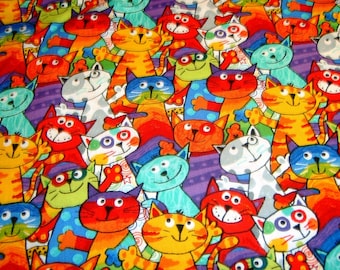 Cats Cat Cat Timeless Cotton Patchwork Fabric 50 x 110 cm