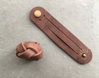 Neckscarf Ring Leather Scout Skluft Camo Neckscarf Knot Turk/'s Waistband Woggle Neckerchief Camouflage Colors
