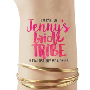 Bride Tribe-tatueringar - möhippa-tatueringar - möhippa-tatueringar - Vegas-möhippa - Nashville - Team Bride-tatuering - full av kärlek