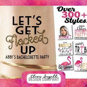Flocked Up, Flocked Up, Bachelorette Party Tattoo, Flamingo Bachelorette, Flamingo Bachelorette Party, Flamingo Party Favor, Birthday Tattoo