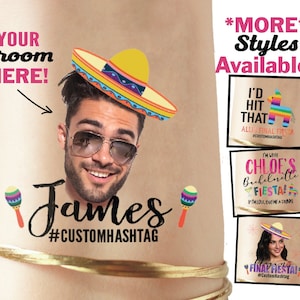 Bachelorette Party Favors - Bachelorette Tattoo - Bachelorette Party Favor - Groom's Face Tattoo - Bride Tattoo - Bride Gift - Funny Gift