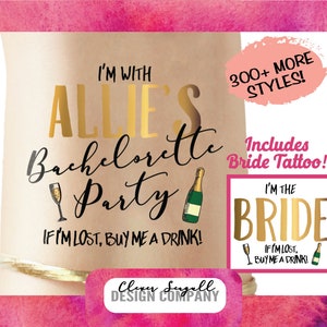 Bachelorette Tattoos | bachelorette Party tattoos, favors, decorations, bridesmaid gift, bride tribe, gold temporary tattoo, hen custom