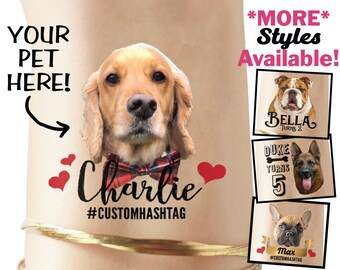 Gepersonaliseerde hondentatoeages, hondenhalsband, hondenpenning, hondencadeau, decor hond verjaardag, verjaardagsuitnodigingen hond, feestzakjes hond, grappige hondenkleding