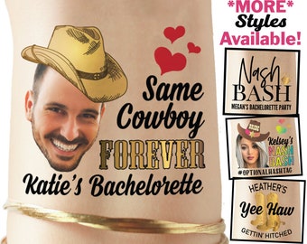 Same Cowboy Forever Bachelorette Party Tattoos | Nashville, Nash Bash, Save A Horse, Ride A Cowboy, Western, Country, last rodeo, favors