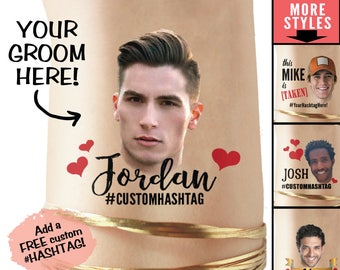 Bachelorette Party Favor - Bachelorette Tattoo - Bachelorette Party Favors - Groom's Face Tattoo - Bride Tattoo - Bride Gift - Funny Gift