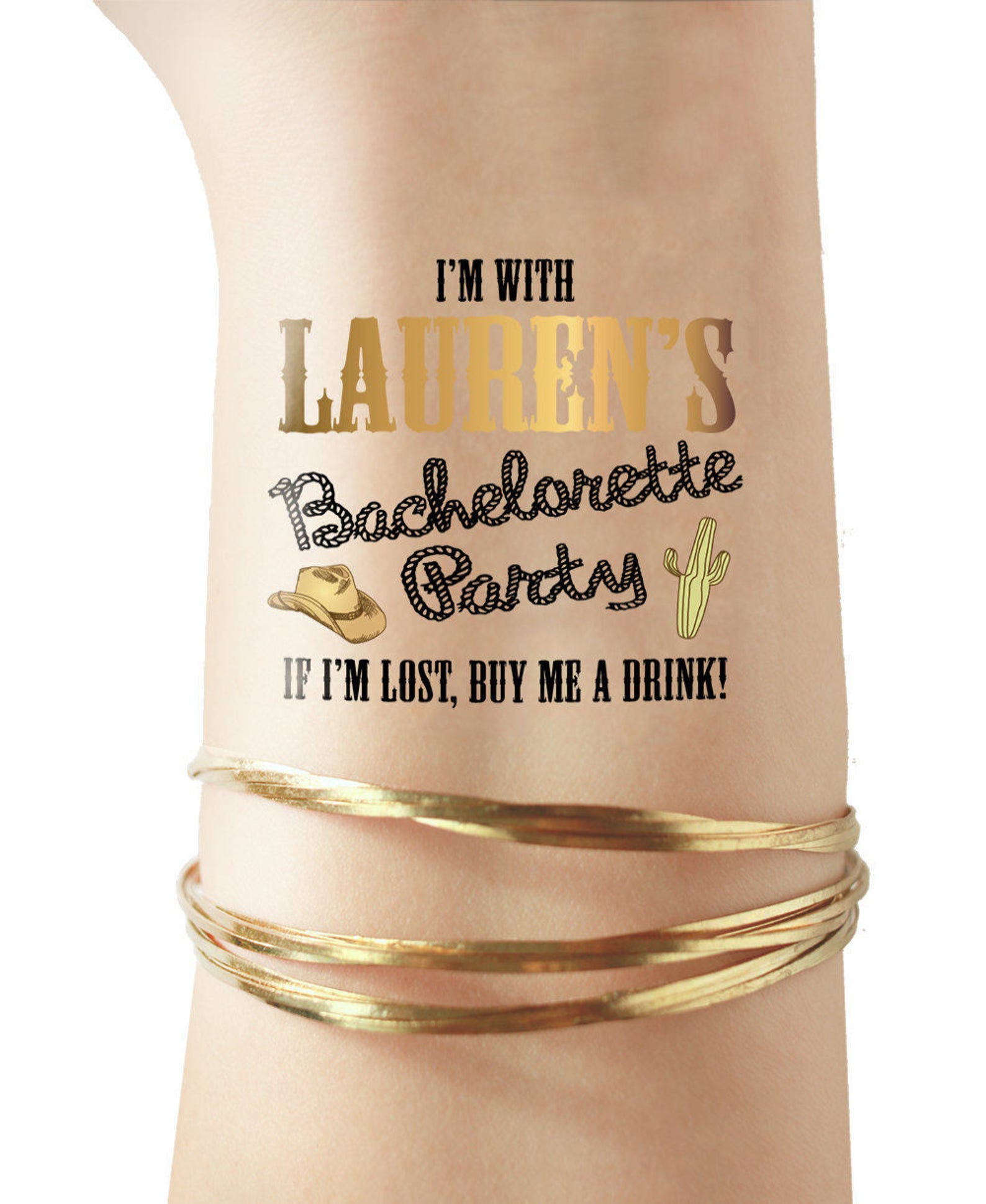 Texas Wedding Tats Austin Temporary Tattoos Austin Etsy