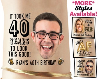 40th Birthday Gifts for Women | 40th birthday gift, 40th birthday gift for man, 40th birthday decoration, 40th birthday face tattoos