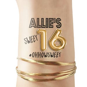 16th birthday favor, sweet sixteen 16, 16th birthday party, 16th birthday gift, sweet 16 party, sweet 16 gift, sweet 16 shirt, tattoos