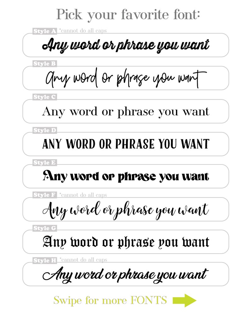 Custom Words Temporary Tattoo - Custom Handwriting Tattoo ...