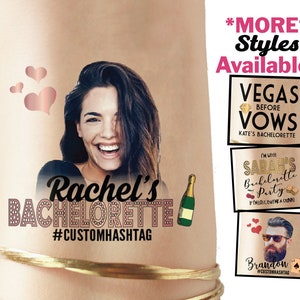 Bachelorette Party Favor - Bachelorette Tattoo - Bachelorette Party Favors - Bride&#39;s Face Tattoo - Bride Tattoo - Bride Gift - Funny Gift