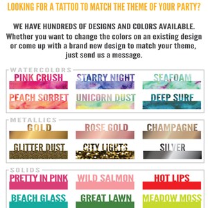 Puede incluir: Una tabla de colores de tatuaje personalizados con diferentes categor&iacute;as: Acuarelas, Met&aacute;licos y S&oacute;lidos. Los colores incluyen: rosa intenso, noche estrellada, espuma de mar, sorbete de melocot&oacute;n, polvo de unicornio, mar profundo, oro, oro rosa, champ&aacute;n, polvo de brillo, luces de la ciudad, plata, rosa bonito, salm&oacute;n salvaje, labios rojos, vidrio de playa, c&eacute;sped verde, musgo de prado, cielo de verano, ar&aacute;ndano salvaje y nube violeta.