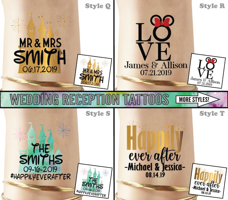 Set of Disney birthday tattoos, disney party invitation, disney birthday tshirt, princess birthday disney birthday girl shirt princess party image 6