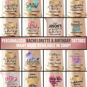 Temporary kids tattoos personalized - Mermaid party - mermaid birthday - mermaid cake - mermaid games - mermaid sticker - mermaid art- tail image 8