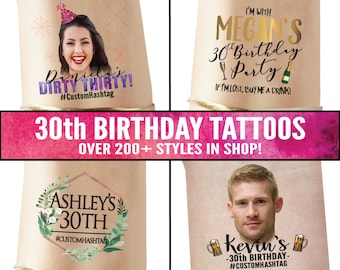 30th birthday tattoos, 30th birthday gift, dirty thirty, 30th birthday party, dirty 30, 30th birthday decor, birthday banner cheers to 30