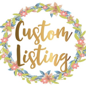 Listing for CUSTOM TATTOOS (using the graphic you provide, with no modifications)