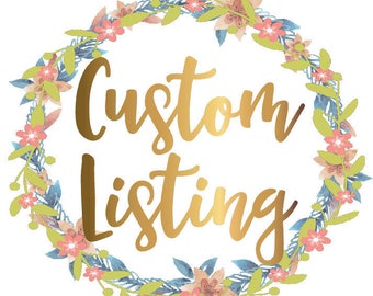 Listing for CUSTOM TATTOOS (using the graphic you provide, with no modifications)