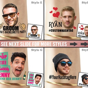 Groom Face Tattoos, Fun Bachelorette, Tattoo Favors, Face Tattoo, Bride Tattoo, Bachelorette