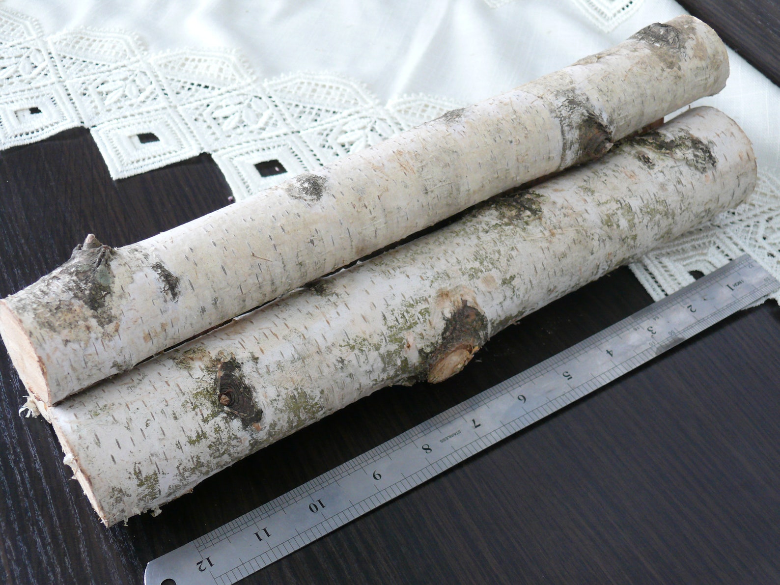 3 white Birch branches Birch Logs Birch Wood Etsy