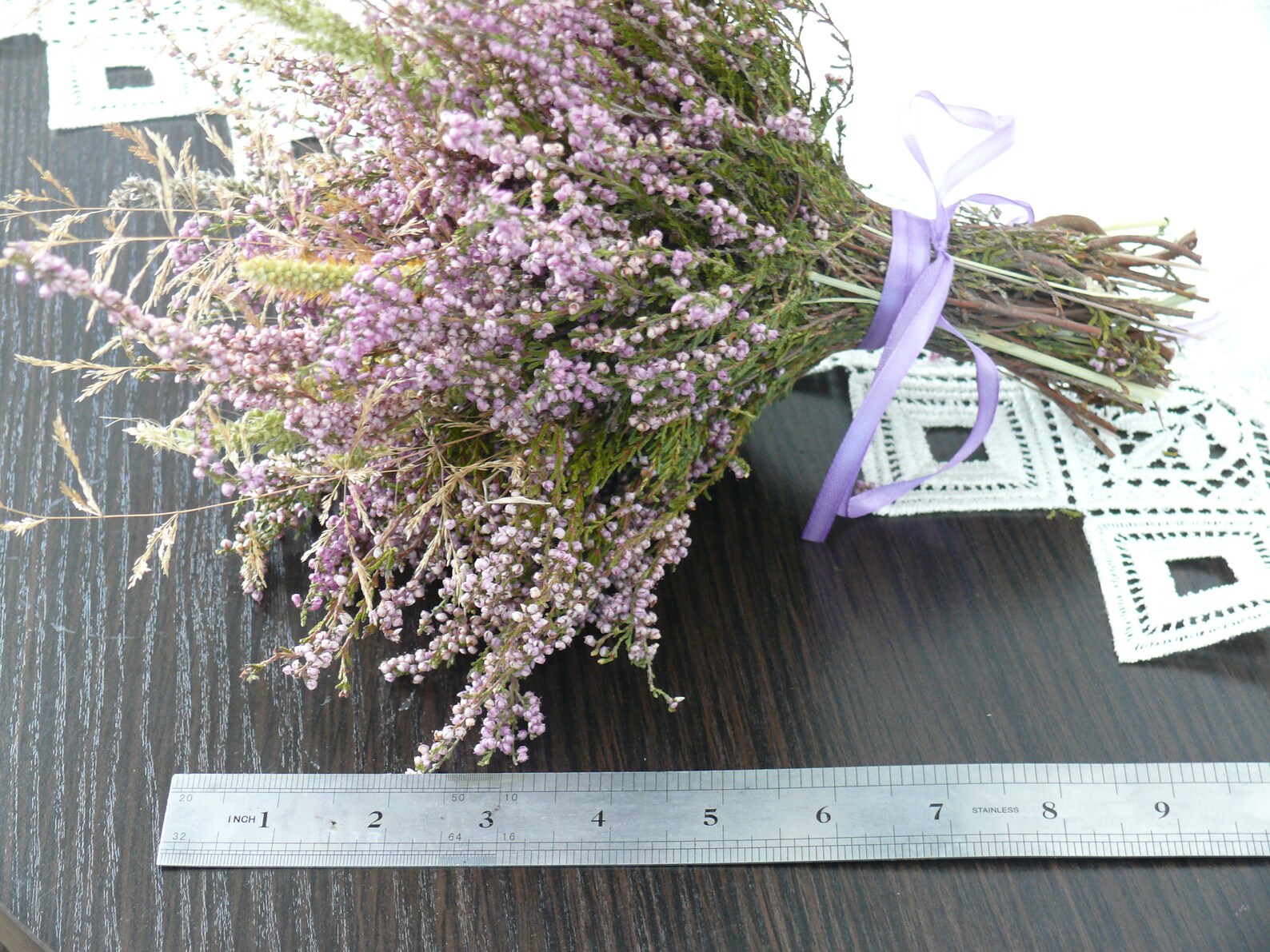 Heather Bouquet of Heather Dried Purple Flowers Bouquet of Etsy