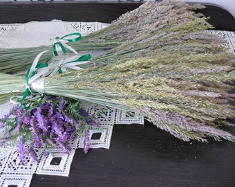 SALE!!! Bouquets of wild grass, dried grass, rustic wedding, rustic decor, filler for vase, dry bouquet, green grass, blush wedding.