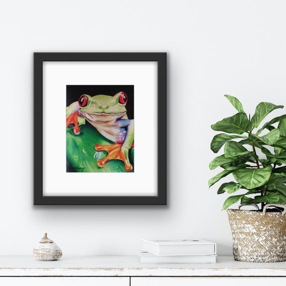 Frog Print Download Printable Art Rainforest Wall Art - Etsy