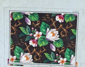 1850 Hertz & Wegener Embroidery Graph Berlin Work Embroidered