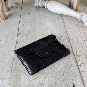 Bolso parisino vintage francés con correa para el hombro de piel repujada ecológica