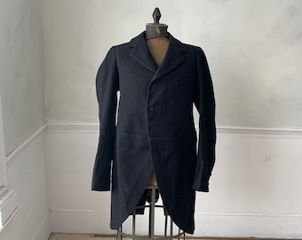 Circa 1930 French Gentleman 2 Buttons Wool Jacket / Size Small