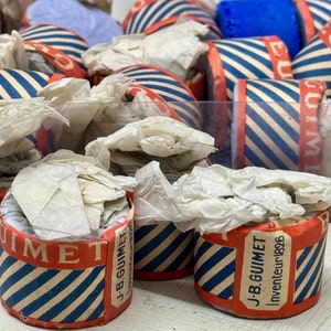 20 vintage Franse was blauw blauw tabletten historisch wasmiddel textiel linnen product Coastal home milieuvriendelijk