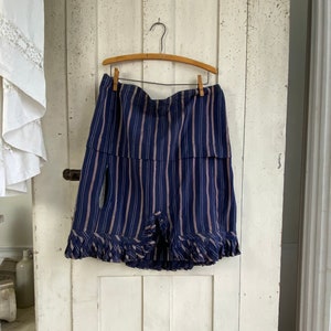 Antique Striped Peasant Skirt French 1910 Garment eco-friendly