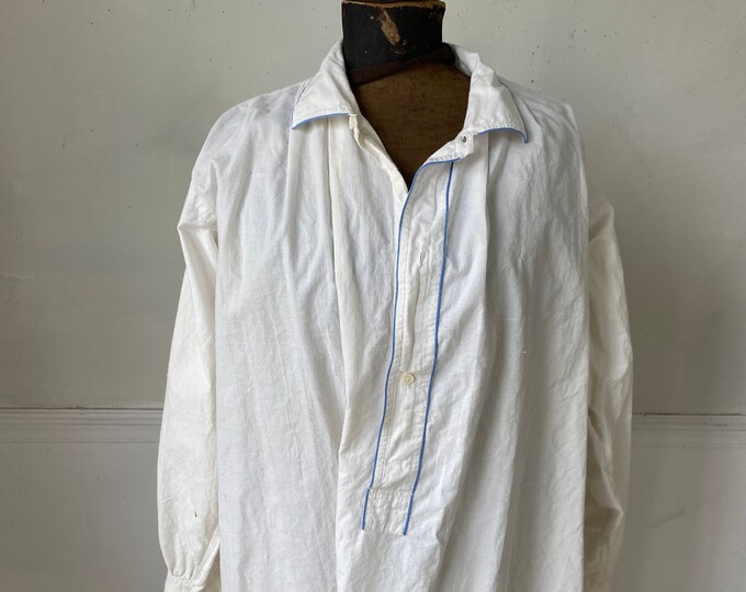 PARIS Vintage French Cotton Night Shirt Nightgown or Tunic - Etsy