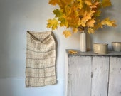 Antique folk Art Homespun hemp sack textile from Eastern Europe