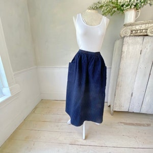 Antique Blue Work Skirt Late 1800s Early 1900s French Workwear Work ...