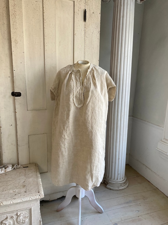 Washed Linen Tunic French Linen White Hemp and Cot