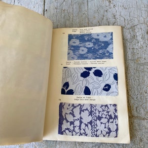 1959 Claude Freres & Cie Pattern sample book French  Fashion fabric sample samples book Parisian ModePattern Patterns eco-friendly