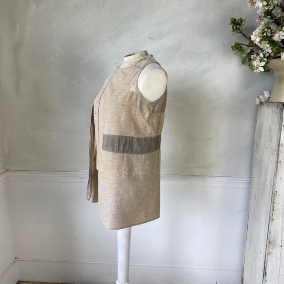 AMAZING! PIECED Vintage Wool Shirt Vest 1920s Woo… - image 7