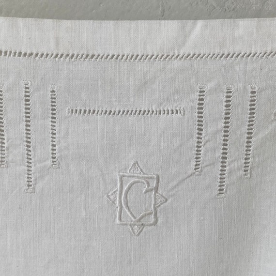Vintage Cotton Night Slip Ladderwork Detail Frenc… - image 7